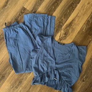 Fancyinn AMAZON Blue Two Piece Set, size Medium